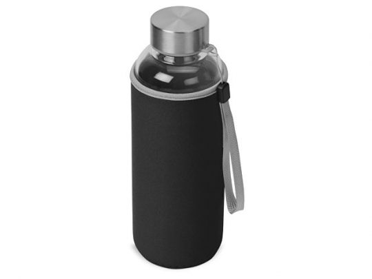 Бутылка для воды Pure c чехлом, 420 мл,черный, арт. 020831503