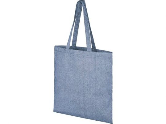 Эко-сумка Pheebs из переработанного хлопка, плотность 210 г/м², синий, арт. 021621503