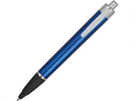 Ручка пластиковая шариковая Glow, синий/серебристый/черный (Р), арт. 021843503