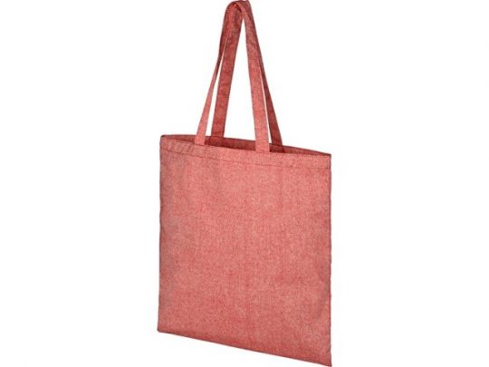 Эко-сумка Pheebs из переработанного хлопка, плотность 210 г/м², красный яркий, арт. 021621403