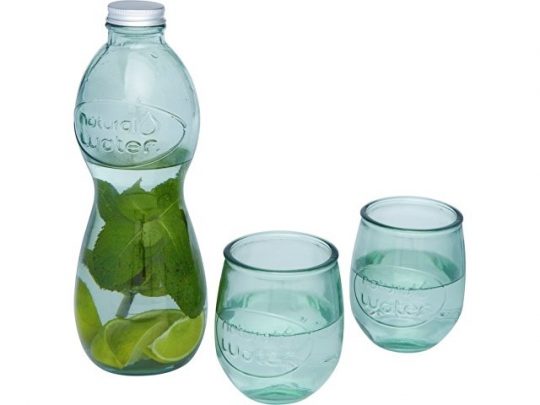 Набор из 3 стаканов Brisa, изготовленных из переработанного стекла, прозрачный, арт. 021622603