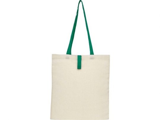 Складная эко-сумка Nevada из хлопка плотностью 100 г/м², зеленый, арт. 021640803