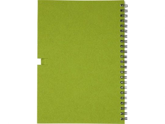Блокнот Luciano Eco на пружине, с карандашом, средний, зеленый (А5), арт. 021674503