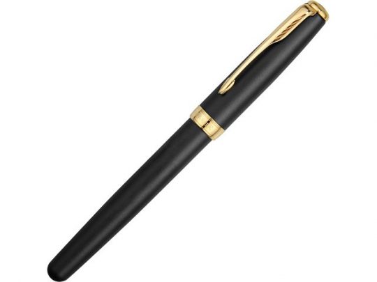Ручка-роллер Parker модель Sonnet Matte Black GT в футляре, арт. 021859803