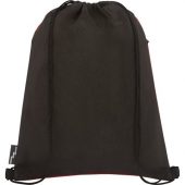 Рюкзак со шнурком Ross из переработанного ПЭТ, heather dark red, арт. 021643503