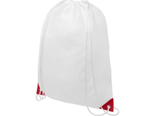 Рюкзак со шнурком Oriole, имеет цветные края, красный, арт. 021639803