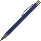 Ручка металлическая soft touch шариковая Tender, темно-синий/серый, арт. 021717503