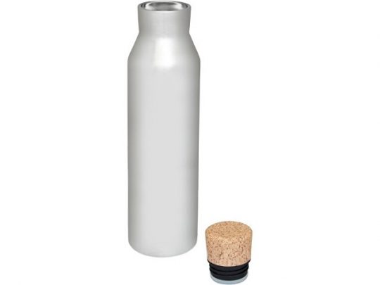Вакуумная изолированная бутылка с пробкой, серебристый, арт. 021618103