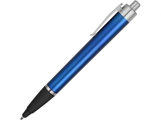Ручка пластиковая шариковая Glow, синий/серебристый/черный (Р), арт. 021843503