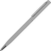 Ручка металлическая шариковая Атриум с покрытием софт-тач, серый, арт. 021717603
