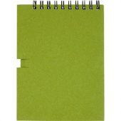 Блокнот Luciano Eco на пружине, с карандашом, маленький, зеленый (А6), арт. 021674803