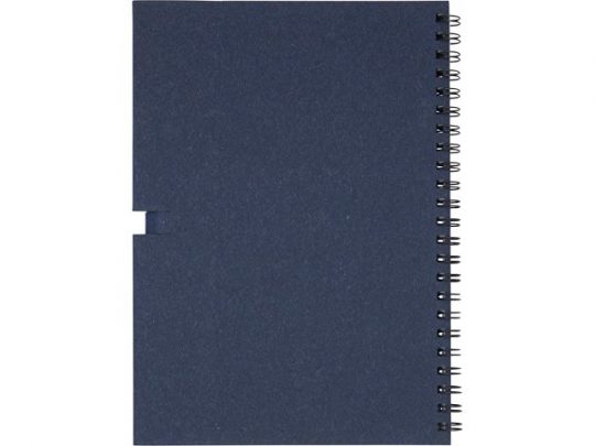 Блокнот Luciano Eco на пружине, с карандашом, средний, синий (А5), арт. 021674603