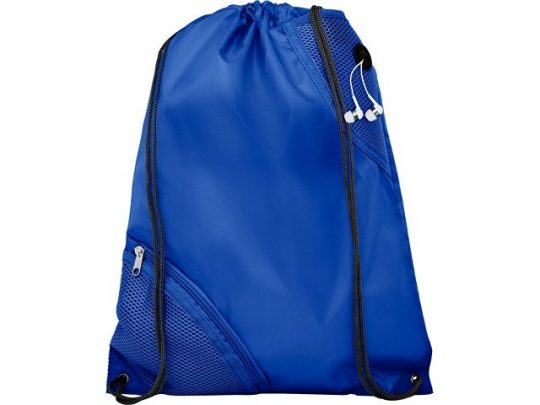 Рюкзак со шнурком Oriole с двойным кармашком, синий, арт. 021638403