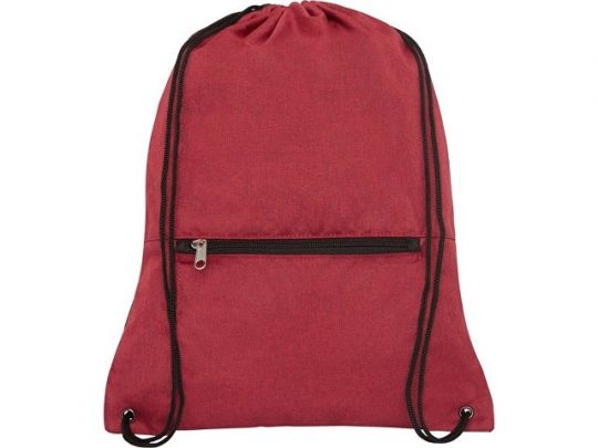 Складной рюкзак со шнурком Hoss, heather dark red, арт. 021642503
