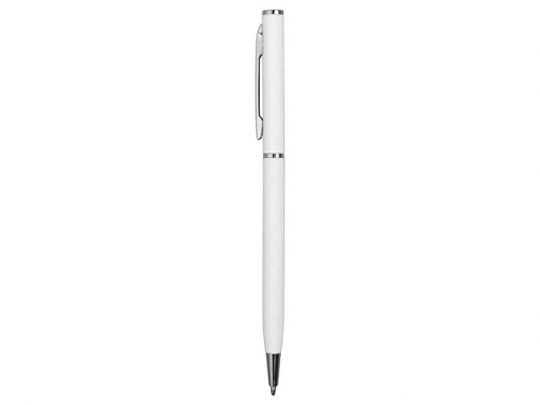Ручка металлическая шариковая Атриум с покрытием софт-тач, белый, арт. 021717703