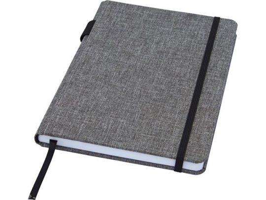 Блокнот Orin, формат А5, из переработанного ПЭТ, серый яркий, арт. 021673903