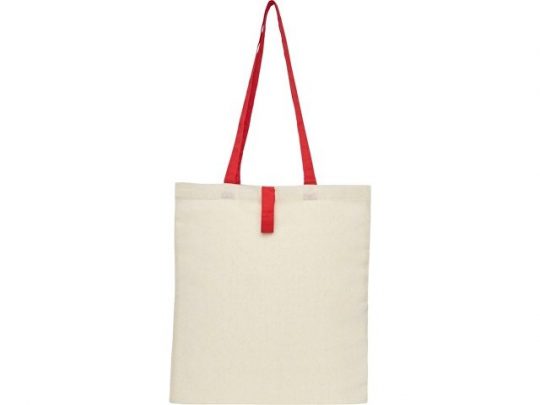 Складная эко-сумка Nevada из хлопка плотностью 100 г/м², красный, арт. 021640703