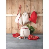 Рюкзак со шнурком Oregon из хлопка плотностью 140 г/м², красный, арт. 021635103