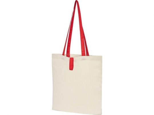 Складная эко-сумка Nevada из хлопка плотностью 100 г/м², красный, арт. 021640703