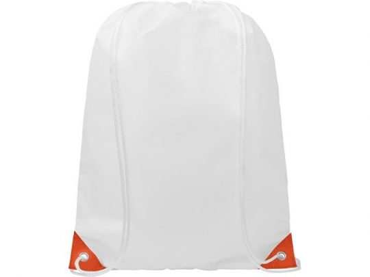 Рюкзак со шнурком Oriole, имеет цветные края, оранжевый, арт. 021639303