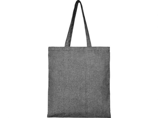 Эко-сумка Pheebs из переработанного хлопка, плотность 210 г/м², heather black, арт. 021621803
