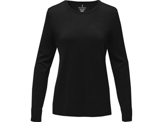 Женский пуловер Merrit с круглым вырезом, черный (M), арт. 022835703