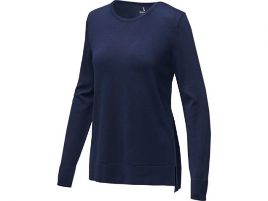 Женский пуловер Merrit с круглым вырезом, темно-синий (L), арт. 022287903