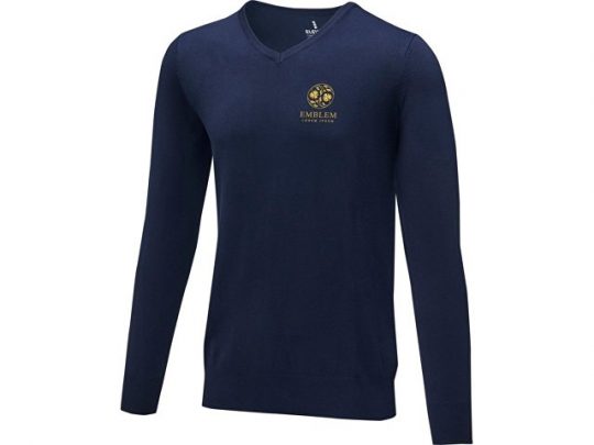 Мужской пуловер Stanton с V-образным вырезом, темно-синий (S), арт. 022284903