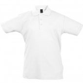 Рубашка поло детская Summer II Kids, белая, на рост 118-128 см