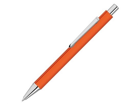 Ручка шариковая металлическая Pyra soft-touch с зеркальной гравировкой, оранжевый, арт. 022305903
