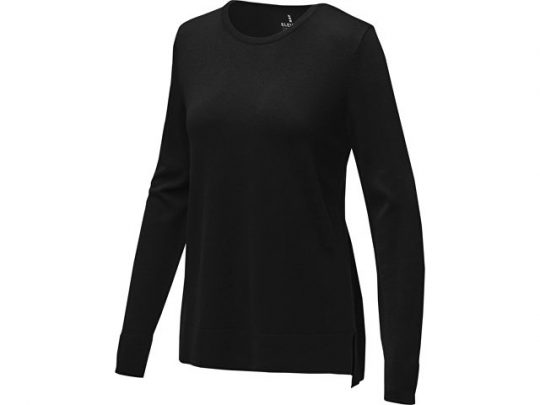Женский пуловер Merrit с круглым вырезом, черный (XS), арт. 022835503