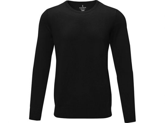 Мужской пуловер Merrit с круглым вырезом, черный (L), арт. 022286603