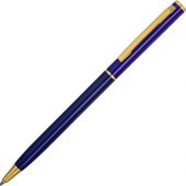 Ручка шариковая Жако с серебристой подложкой, темно-синий, арт. 022837403