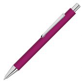 Ручка шариковая металлическая Pyra soft-touch с зеркальной гравировкой, розовый, арт. 022305403