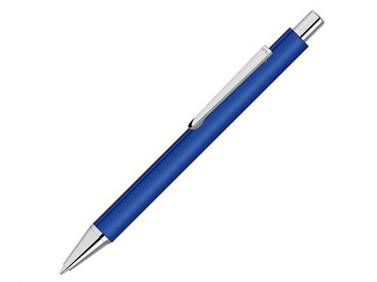 Ручка шариковая металлическая Pyra soft-touch с зеркальной гравировкой, синий, арт. 022306003