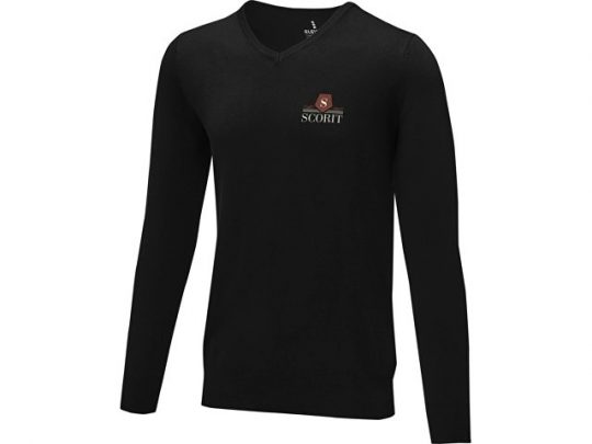 Мужской пуловер Stanton с V-образным вырезом, черный (L), арт. 022284103