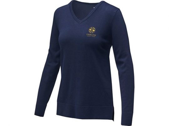 Женский пуловер с V-образным вырезом Stanton, темно-синий (XL), арт. 022285703