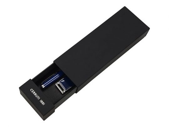 Набор Cerruti 1881: ручка шариковая, флеш-карта USB 2.0 на 2 Гб Zoom Blue (2Gb), арт. 022853303
