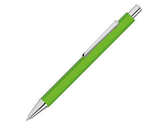 Ручка шариковая металлическая Pyra soft-touch с зеркальной гравировкой, зеленое яблоко, арт. 022305303
