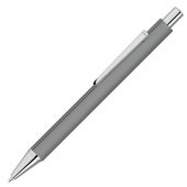Ручка шариковая металлическая Pyra soft-touch с зеркальной гравировкой, серый, арт. 022305703