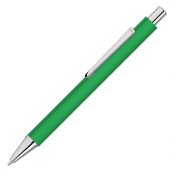 Ручка шариковая металлическая Pyra soft-touch с зеркальной гравировкой, зеленый, арт. 022306203