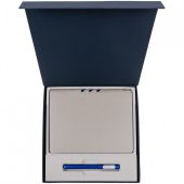 Коробка Memoria под ежедневник и ручку, синяя