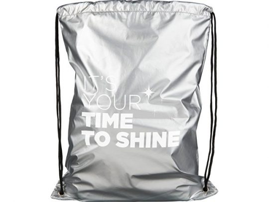 Рюкзак Be Inspired с блестящей кулиской, серебристый, арт. 022975703