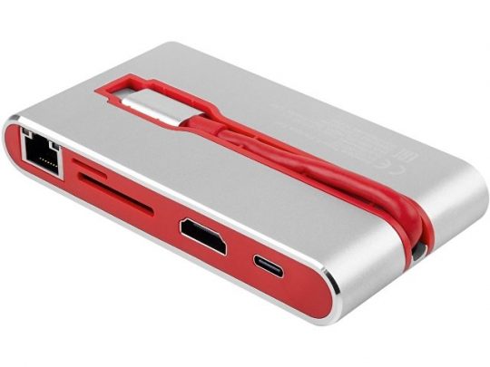 Хаб USB Rombica Type-C Hermes Red, арт. 022973003