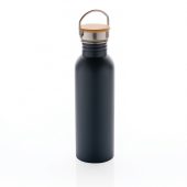 Бутылка из нержавеющей стали с бамбуковой крышкой Modern, арт. 023023606