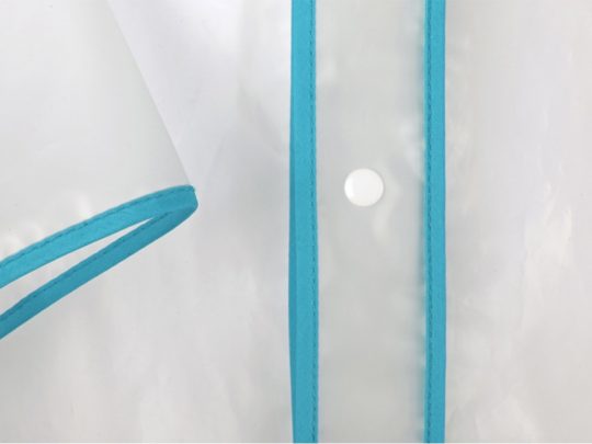 Дождевик Providence, прозрачный/синий с чехлом (XS-S), арт. 023041803