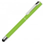 Ручка металлическая стилус-роллер STRAIGHT SI R TOUCH, зеленое яблоко, арт. 023058003