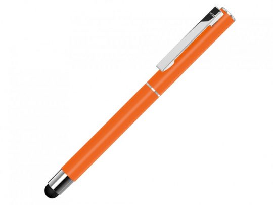Ручка металлическая стилус-роллер STRAIGHT SI R TOUCH, оранжевый, арт. 023058903