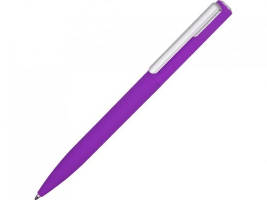 Ручка шариковая пластиковая Bon с покрытием soft touch, фиолетовый, арт. 023040603