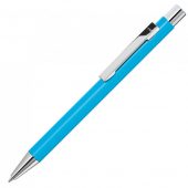 Ручка шариковая металлическая Straight SI, голубой, арт. 023056103